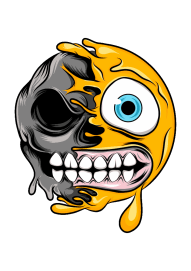 MELTING EMOJI SKULLS
